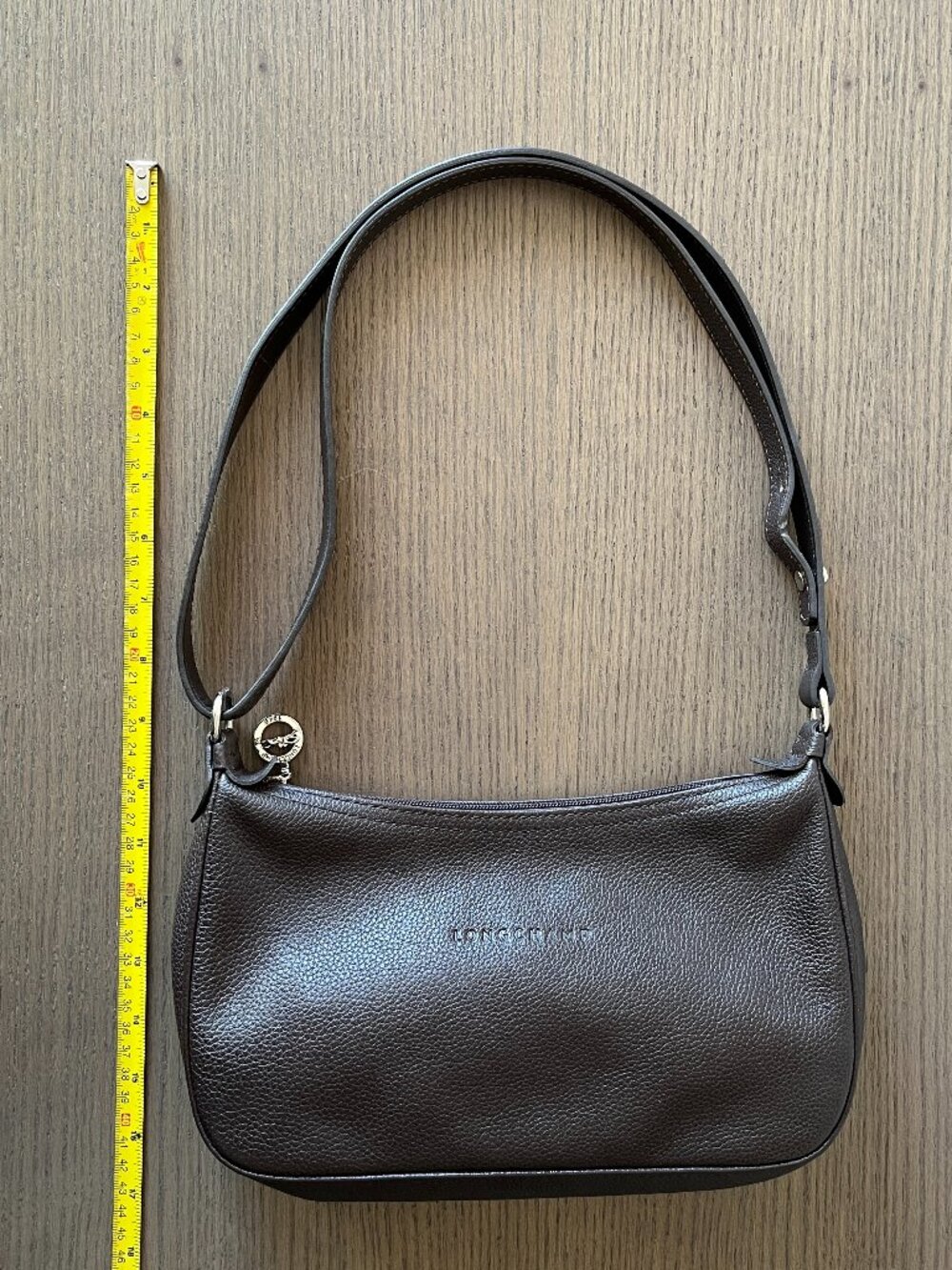 LONGCHAMP Dark Brown Leather Crossbody/ Shoulder Bag - Picture 13 of 13